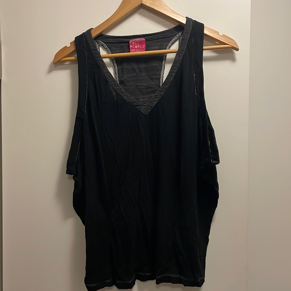 Free People tank top with cut outs size M